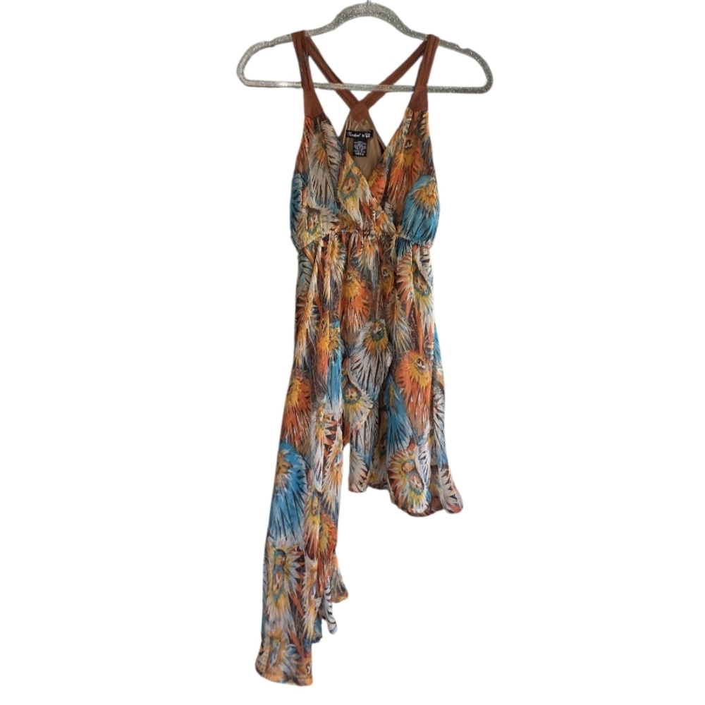 Vintage Grail Y2K Fairycore Small Asymmetrical Dress Tropical Summer Vacation